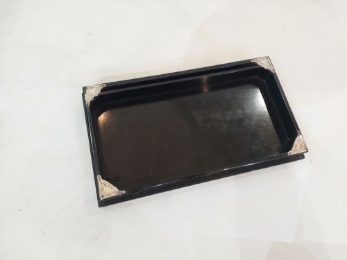 GEORGE V EBONISED JEWELLERY BOX AND TRAY C1925 - ADDITIONAL PHOTO 4