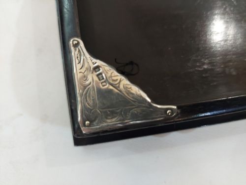 GEORGE V EBONISED JEWELLERY BOX AND TRAY C1925 - ADDITIONAL PHOTO 5