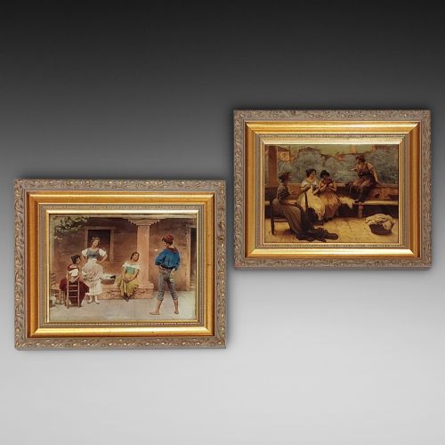 Pair of Edwardian Crystoleums