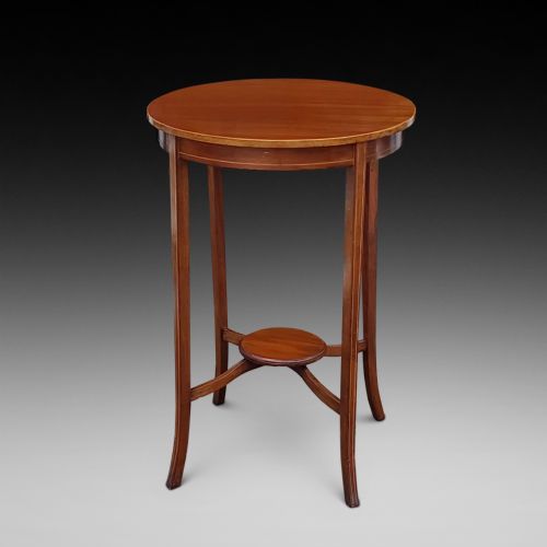 Edwardian Mahogany Side Lamp Table