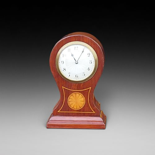 EDWARDIAN MAAHOGANY MANTEL CLOCK