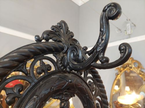 19THC CAST IRON HALL STAND BY THE FALKIRK FOUNDRY - ADDITIONAL PHOTO 4