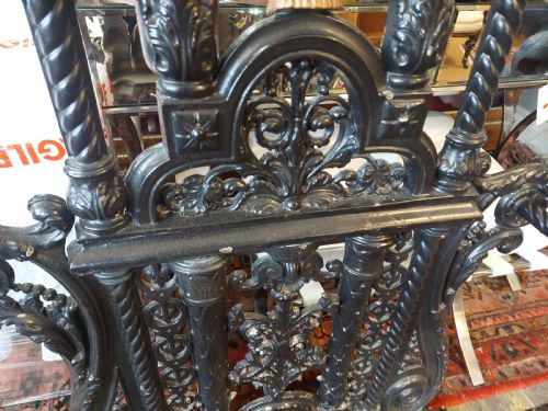 19THC CAST IRON HALL STAND BY THE FALKIRK FOUNDRY - ADDITIONAL PHOTO 8