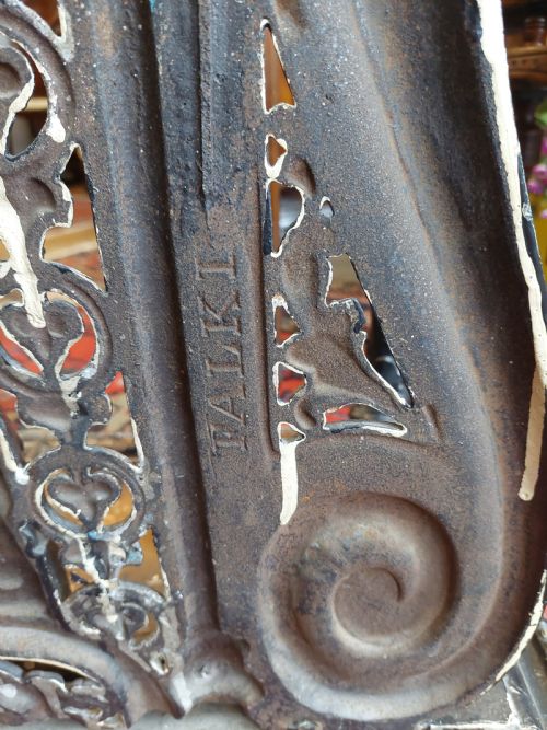 19THC CAST IRON HALL STAND BY THE FALKIRK FOUNDRY - ADDITIONAL PHOTO 9