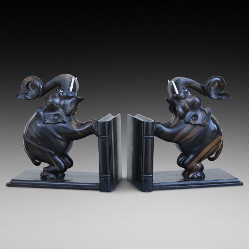 Anglo-indian (Ceylon) 19thc Macassar Ebony Bookrests