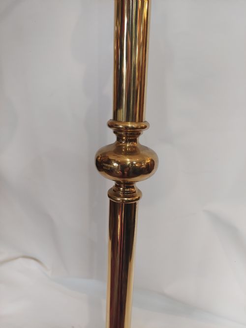 EARLY 20THC ART NOUVEAU BRASS STANDARD LAMP - ADDITIONAL PHOTO 8