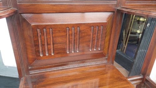 fig 1. Edwardian Mahogany Hat & Coat Hall Stand