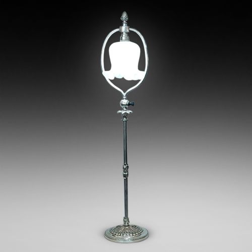EARLY 20THC SILVER PLATE FARRADAY SON STYLE ELECTRIC LAMP - ADDITIONAL PHOTO 1