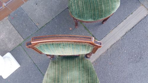 PAIR OF VICTORIAN MAHOGANY OCCASIONAL CHAIRS - ADDITIONAL PHOTO 7