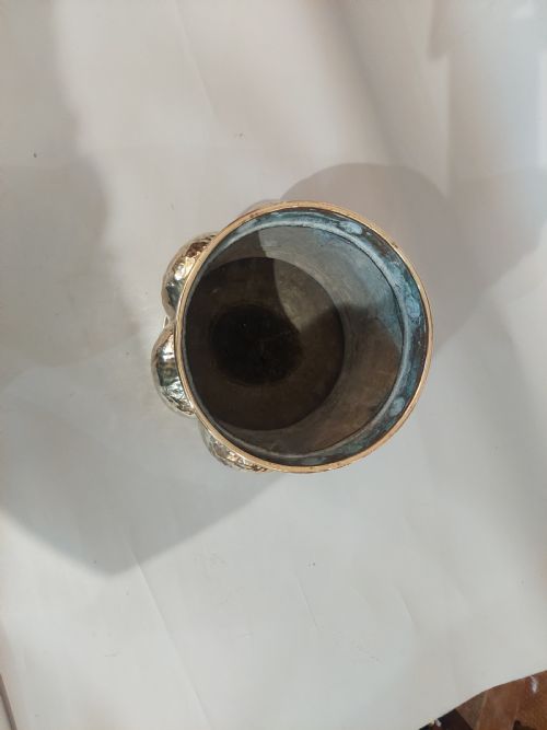 ARTS AND CRAFTS BEATEN BRASS PLANTER C1900 - ADDITIONAL PHOTO 4