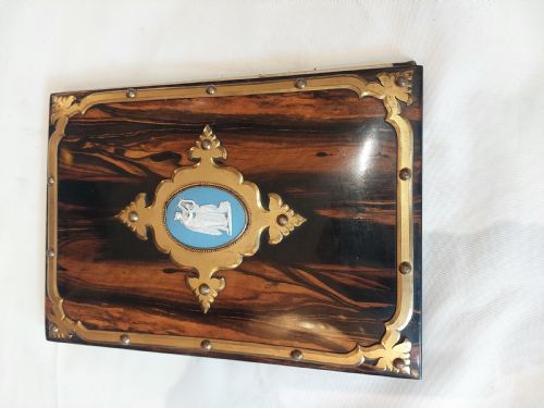 VICTORIAN COROMANDEL DESK SET LETTER BOX - ADDITIONAL PHOTO 1