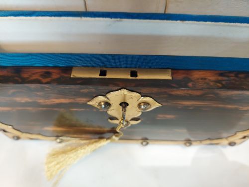 VICTORIAN COROMANDEL DESK SET LETTER BOX - ADDITIONAL PHOTO 8