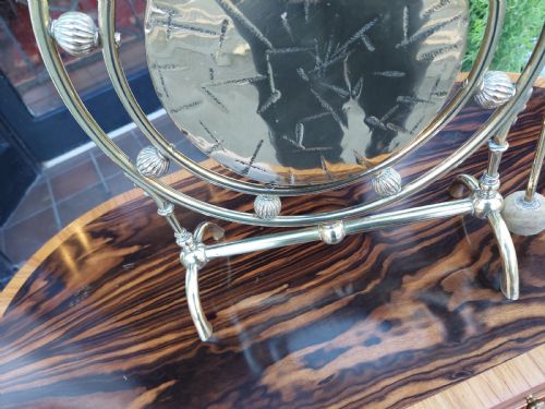 LATE 19THC BRASS TABLE TOP GONG - ADDITIONAL PHOTO 1