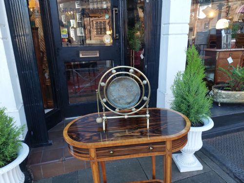 LATE 19THC BRASS TABLE TOP GONG - ADDITIONAL PHOTO 4