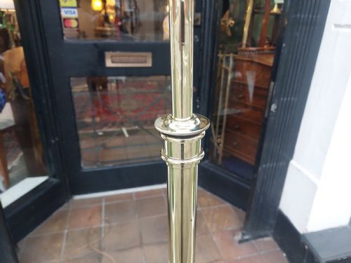 EARLY 20THC ART NOUVEAU BRASS STANDARD LAMP - ADDITIONAL PHOTO 5