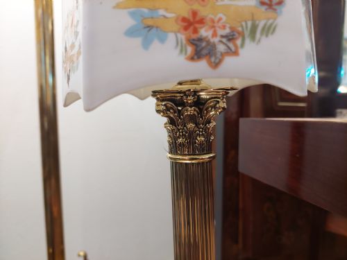 EARLY 20THC BRASS TABLE LAMP - ADDITIONAL PHOTO 5