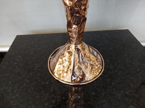 ARTS AND CRAFTS BEATEN COPPER TABLE LAMP - ADDITIONAL PHOTO 3