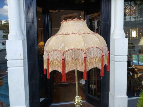 VICTORIAN NEOCLASSICAL BRASS LAMP STANDARD - ADDITIONAL PHOTO 1