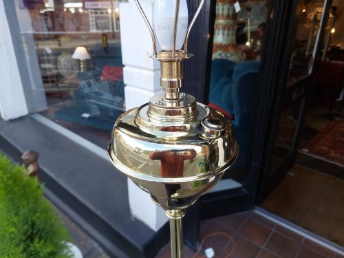 VICTORIAN NEOCLASSICAL BRASS LAMP STANDARD - ADDITIONAL PHOTO 7