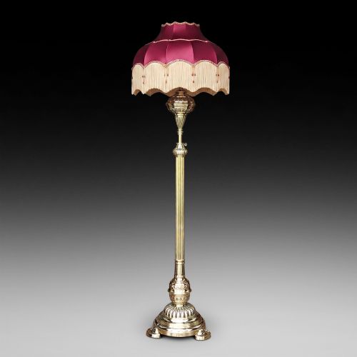 VICTORIAN BRASS EXTENDING STANDARD OIL LAMP BY HINKS OF B'HAM