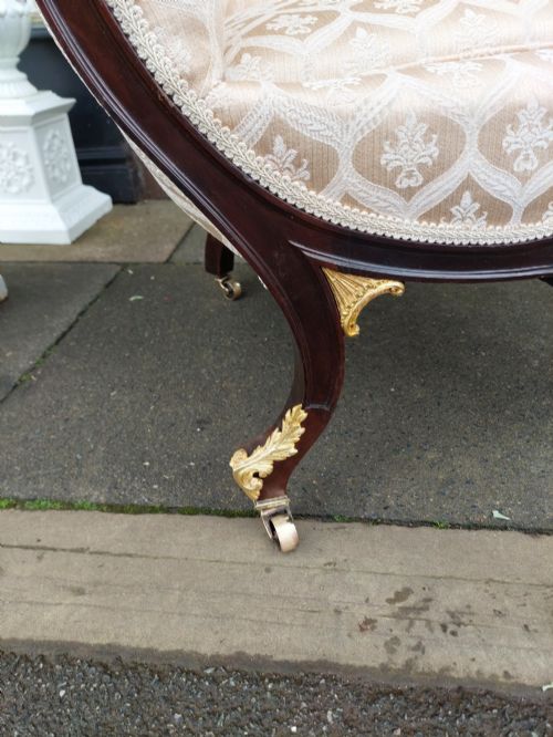 FRENCH EMPIRE MAHOGANY GILT BRONZE MOUNTED CHAIR - ADDITIONAL PHOTO 5
