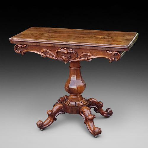 WILLIAM IV ROSEWOOD TEA TABLE