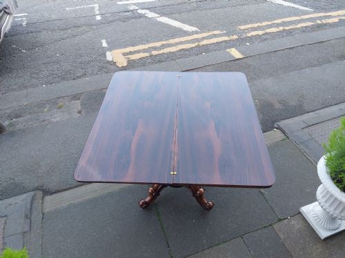 WILLIAM IV ROSEWOOD TEA TABLE - ADDITIONAL PHOTO 6