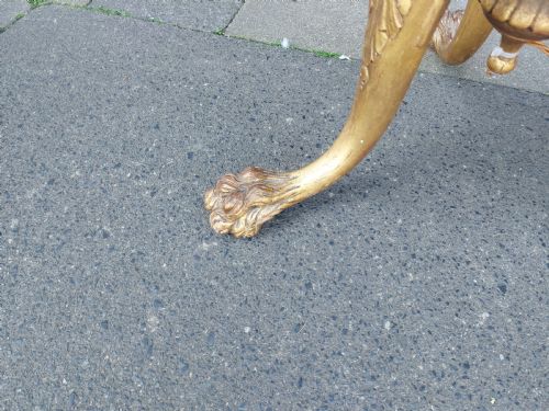 GILTWOOD STANDARD LAMP IN NEOCLASSICAL ADAM MANNER - ADDITIONAL PHOTO 2