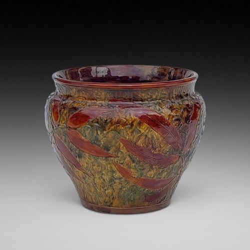 Late 19thc Royal Doulton Lambeth Stoneware Jardiniere