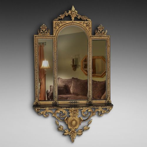 Late 19thc Gilt Framed Wall Mirror