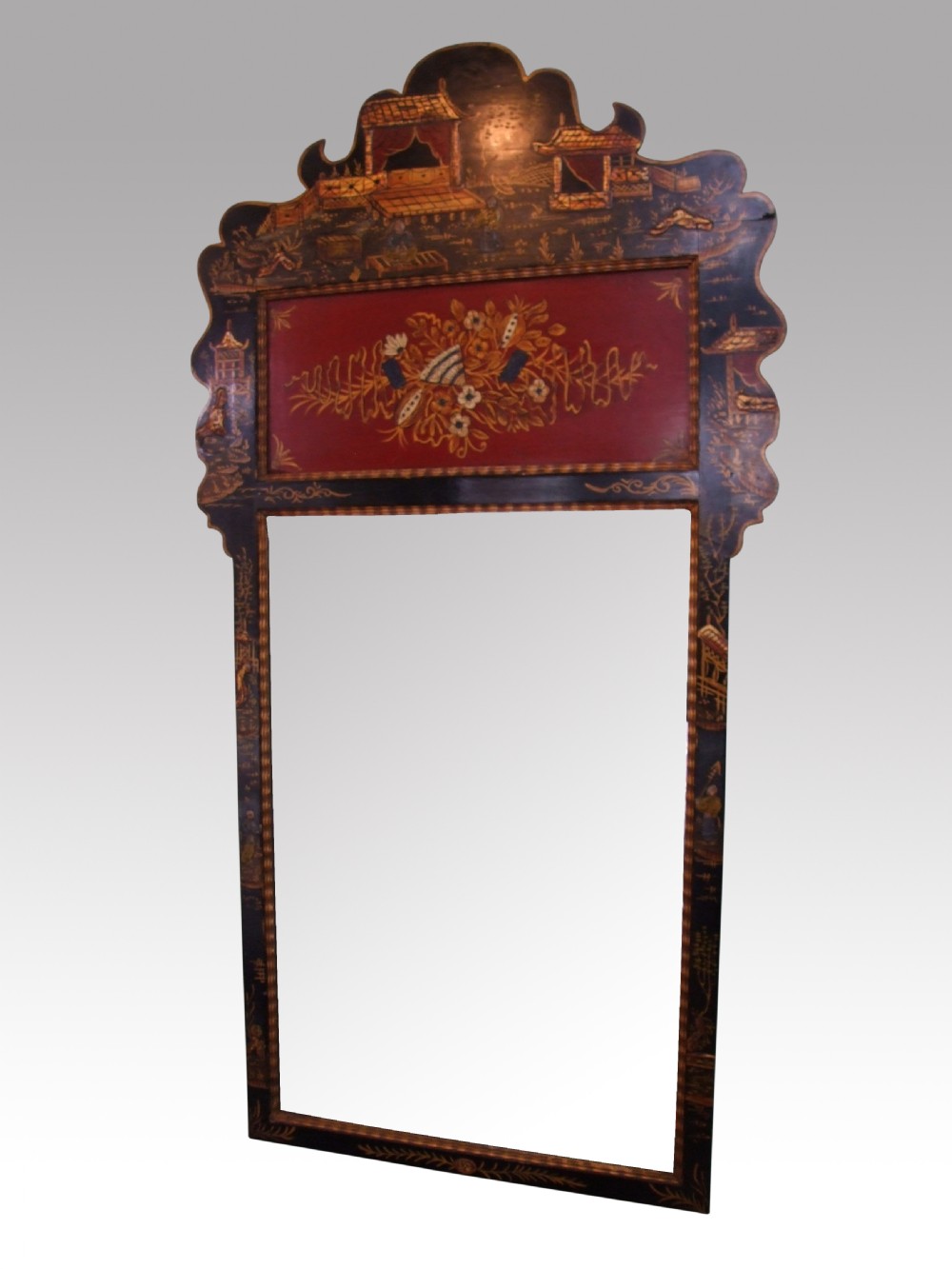 Chinese Lacquered Mirror