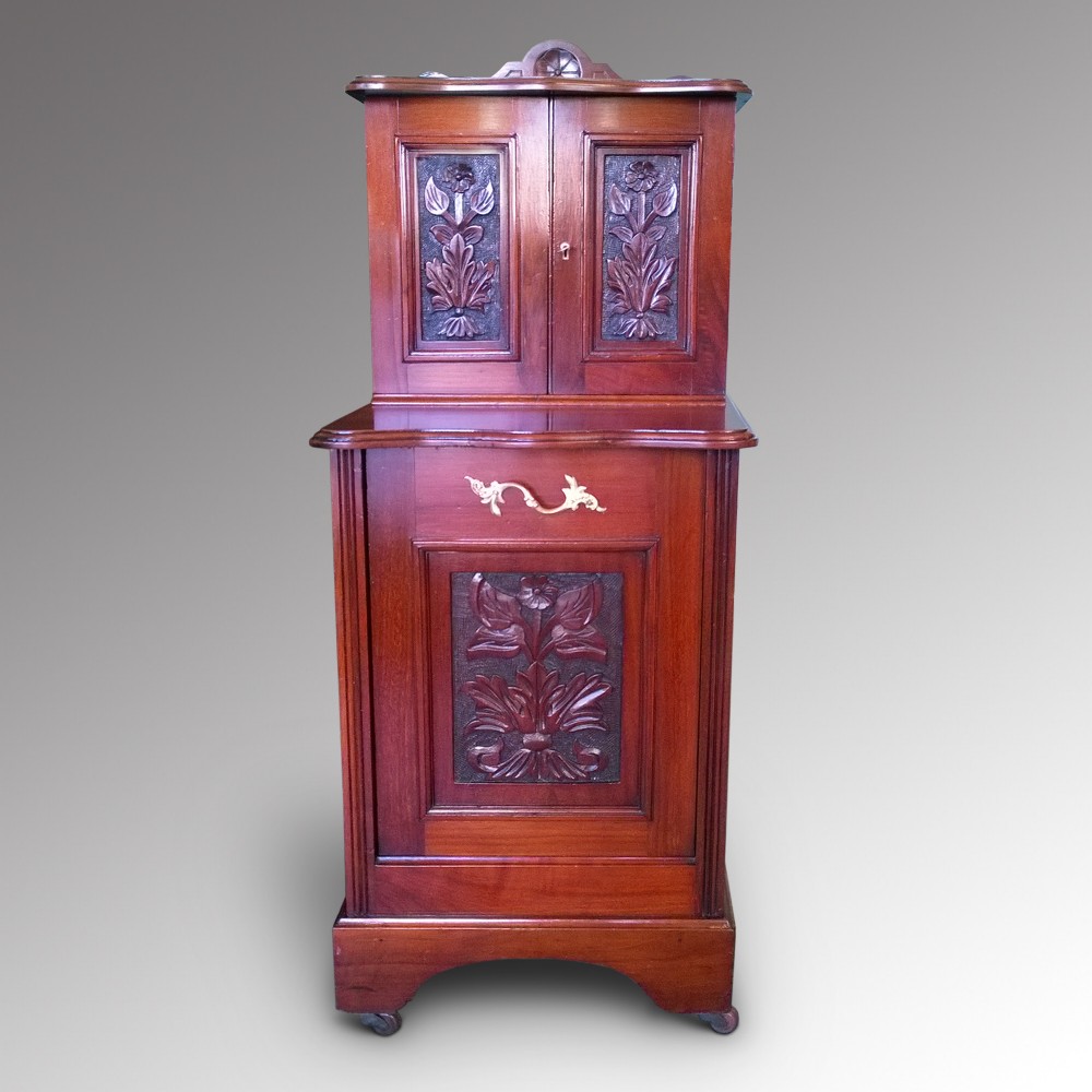 Victorian Walnut Coal Bunker