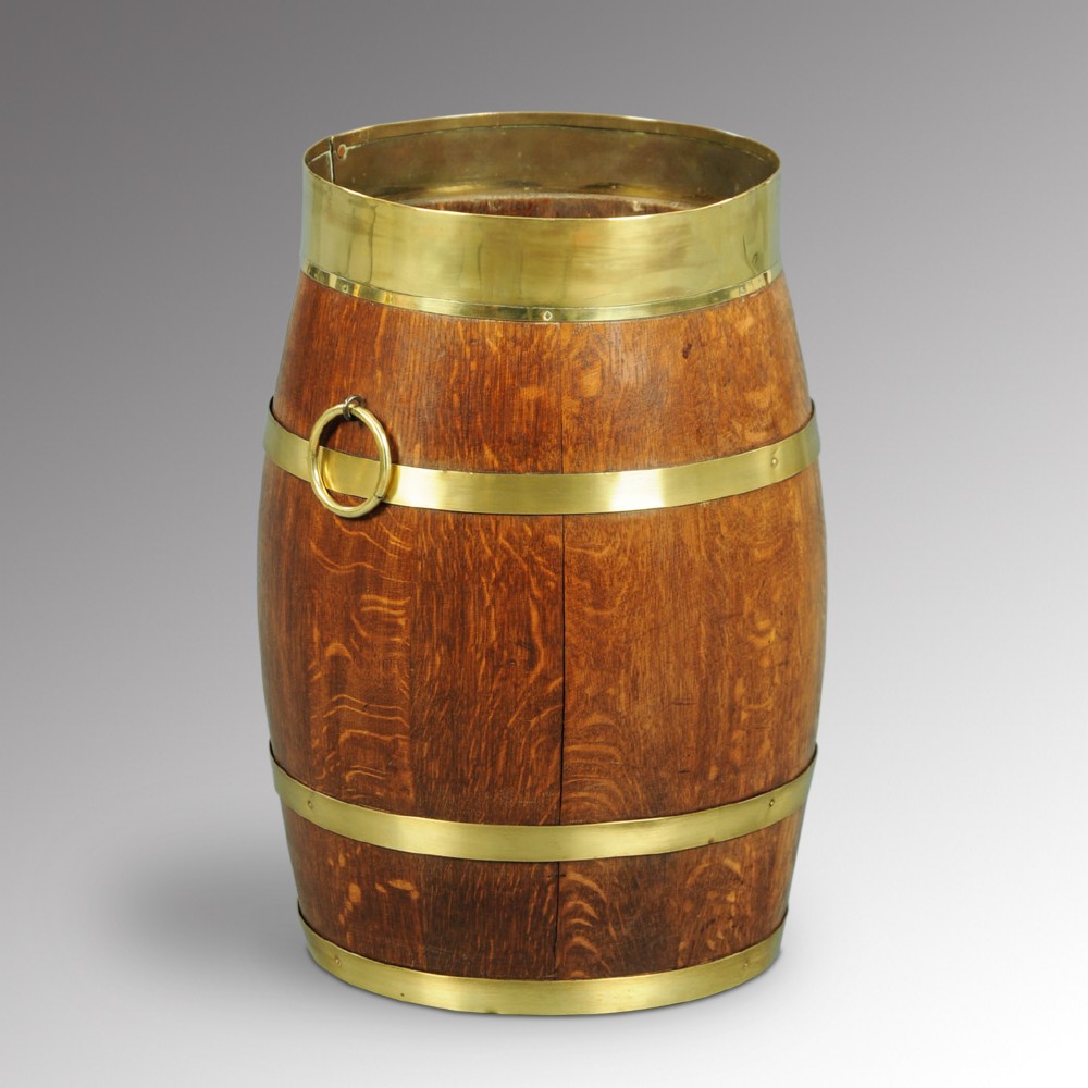 brass bound barrel stick stand