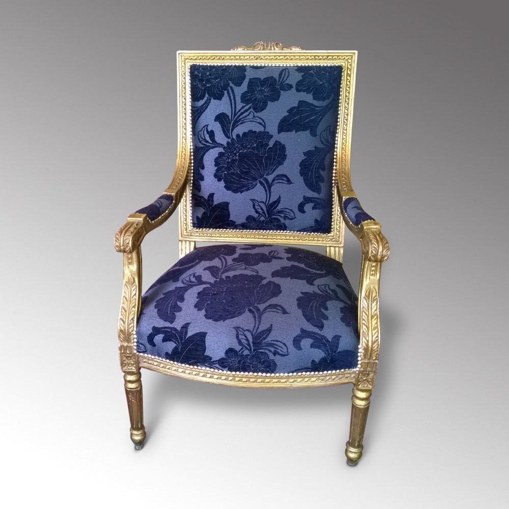 Early 20th century giltwood framed fautiel
