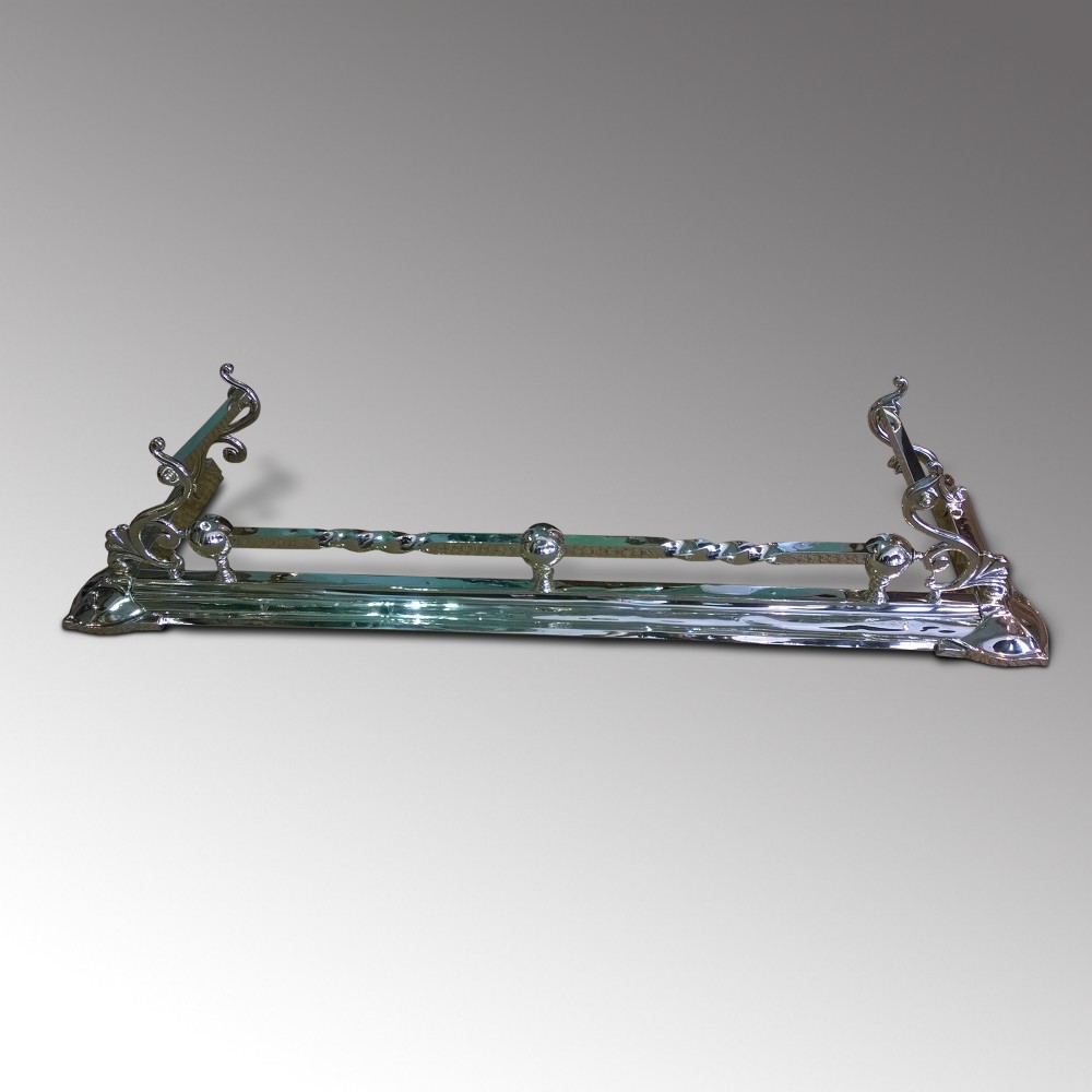 Art Nouveau Style Brass Fender