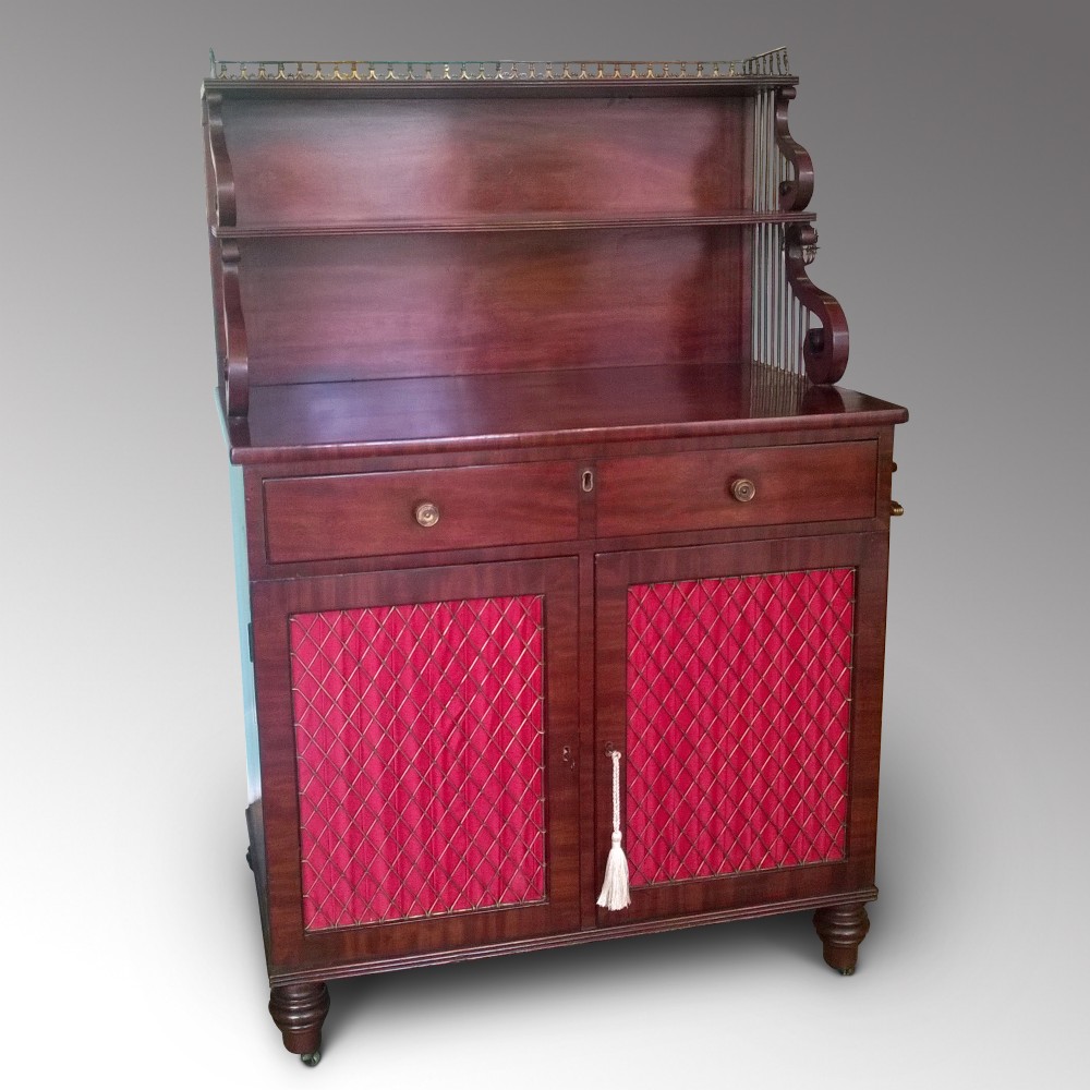 Late Georgian Mahogany Secretaire Cabinet