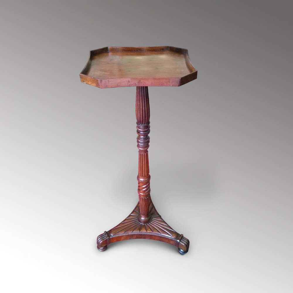 Regency mahogany candle stand