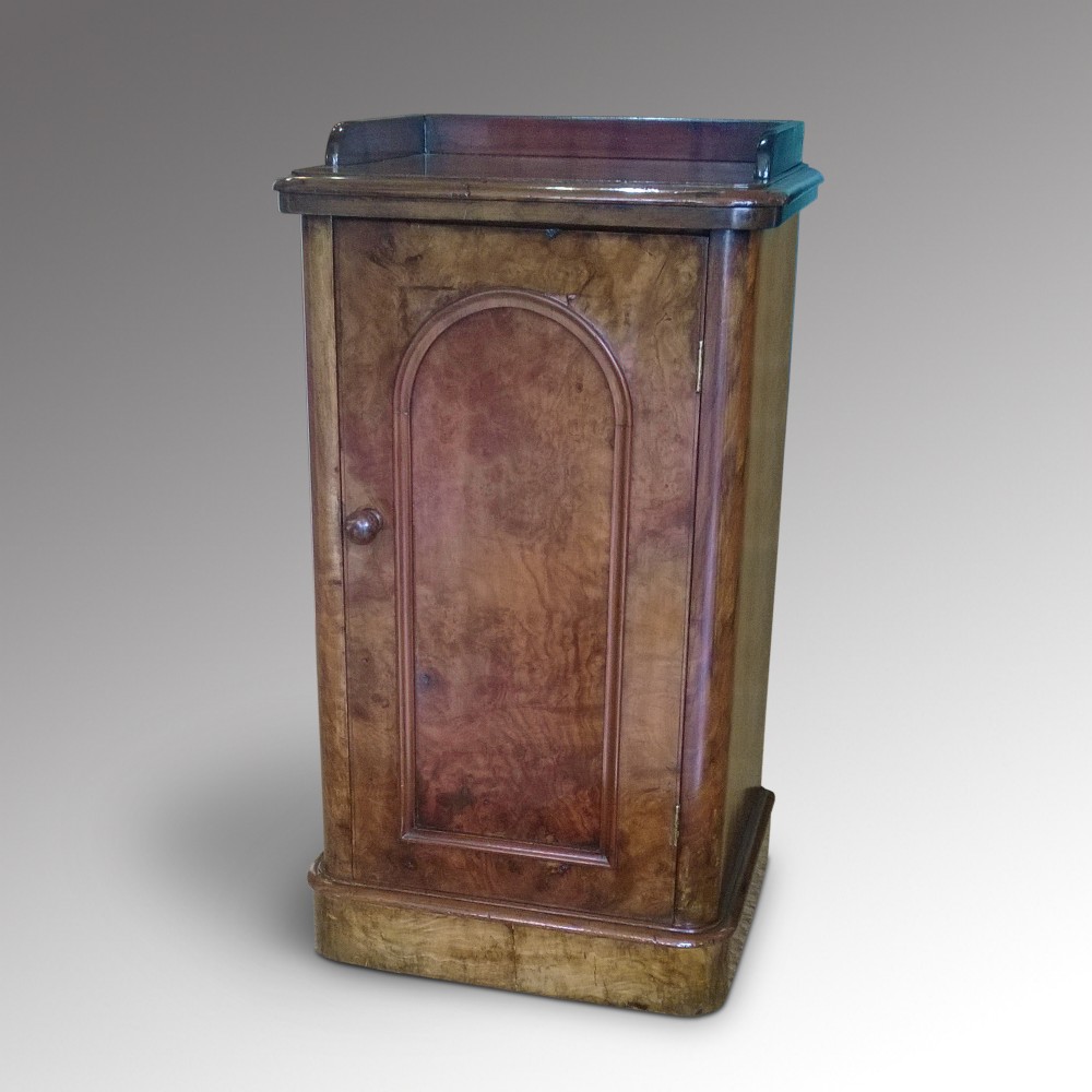 Walnut Veneered Pot Cupboard
