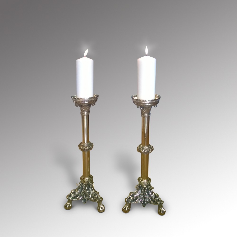 Pair of Brass Candle Sticks