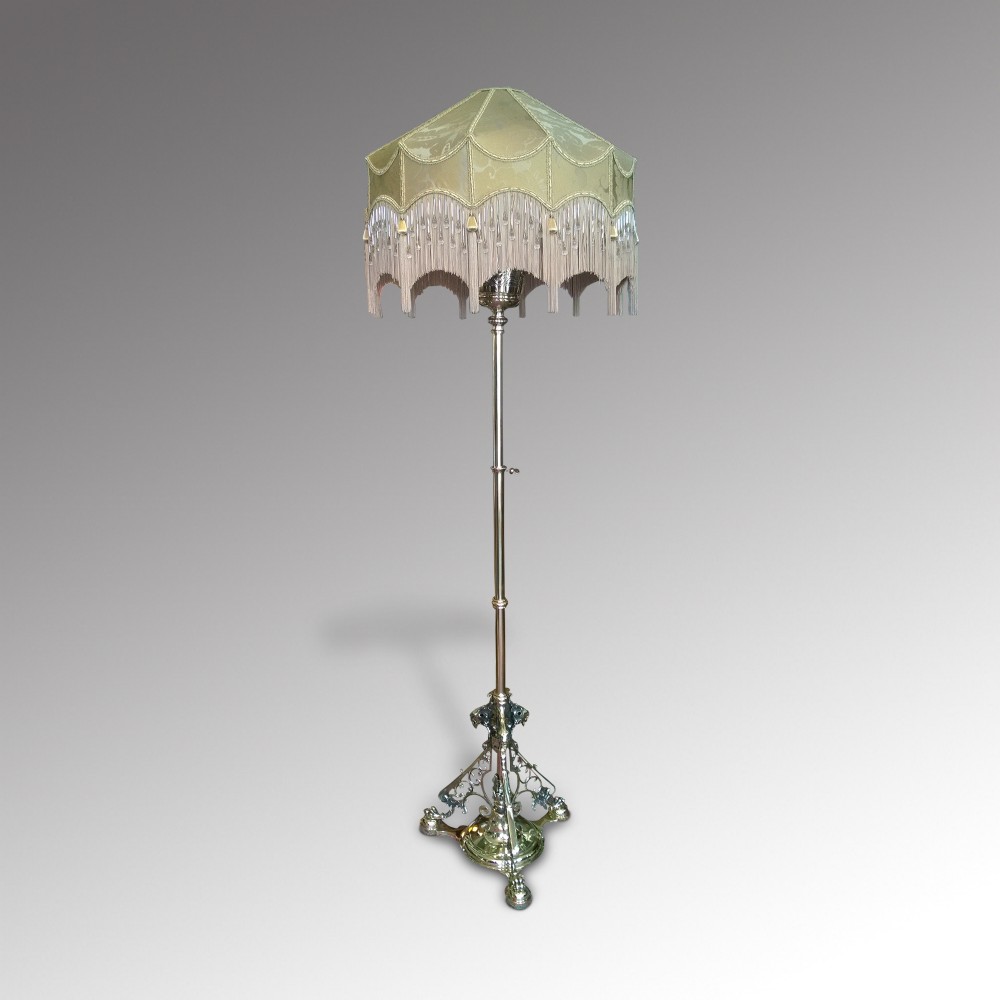 Victorian Brass Extending Lamp