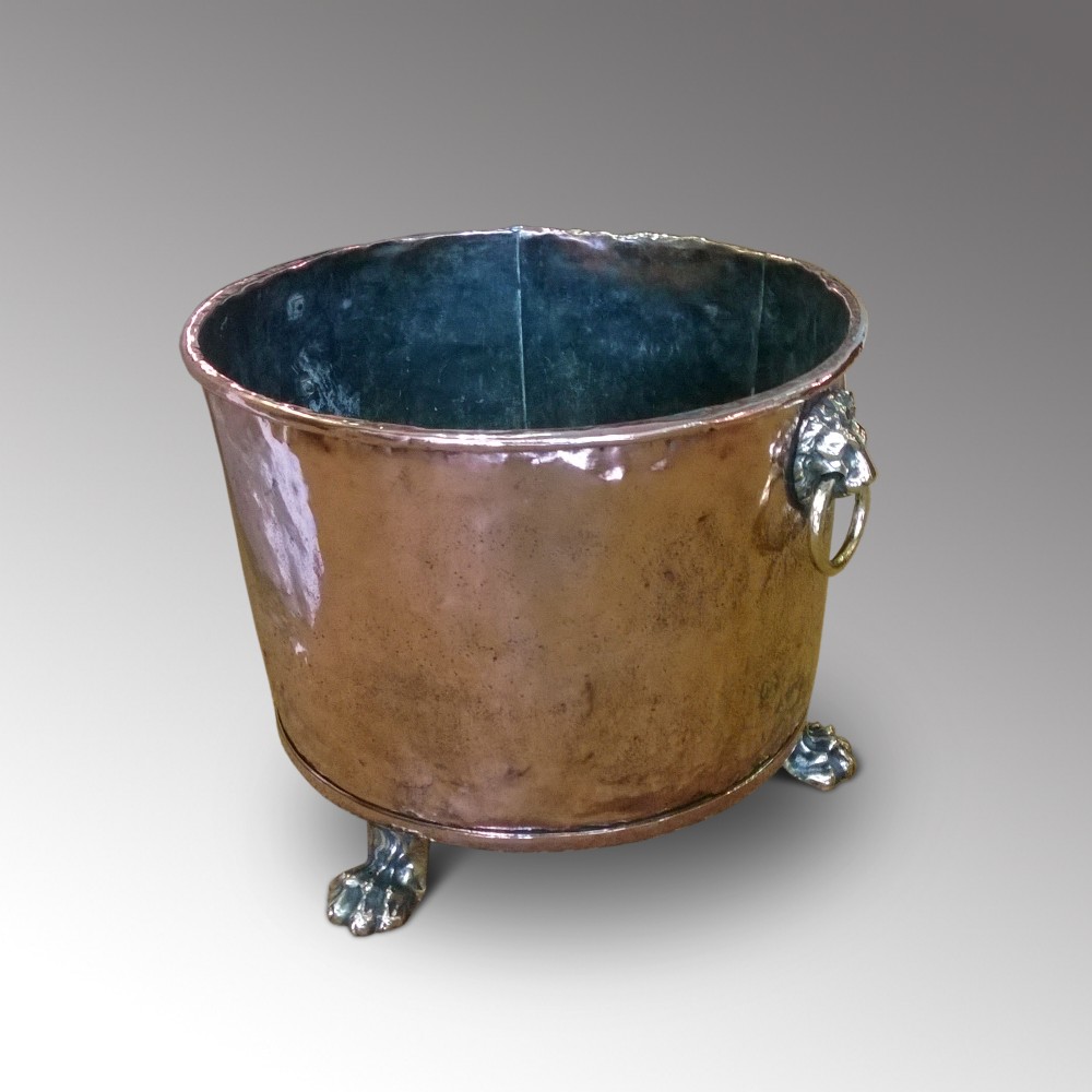  Victorian copper log bin