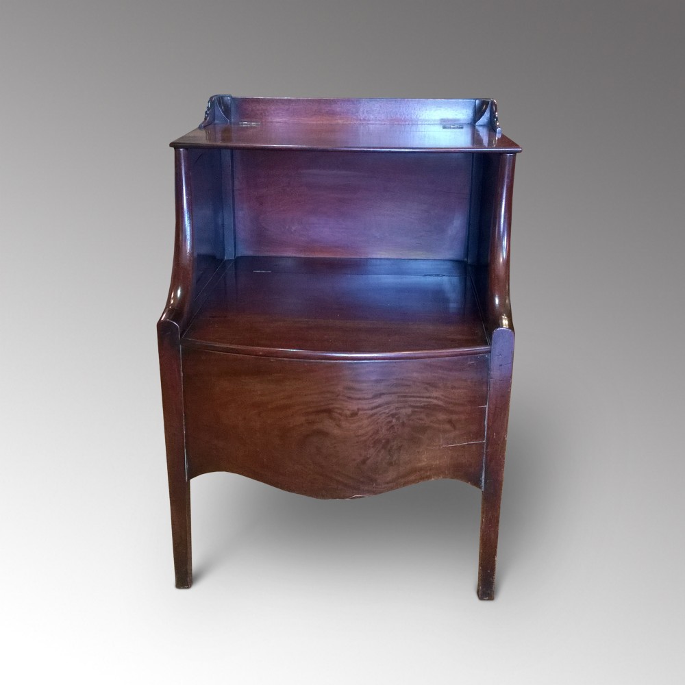 George III Mahogany Lancashire Commode