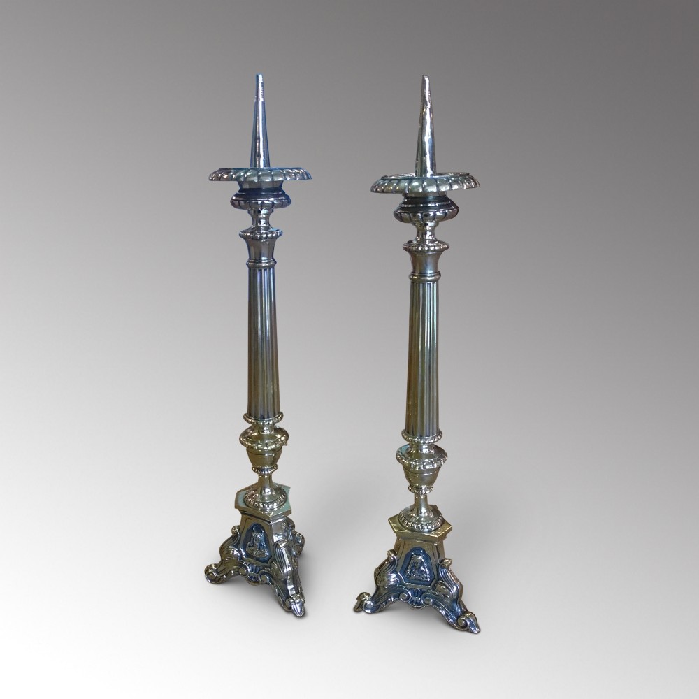 Pair of Brass Candle Sticks