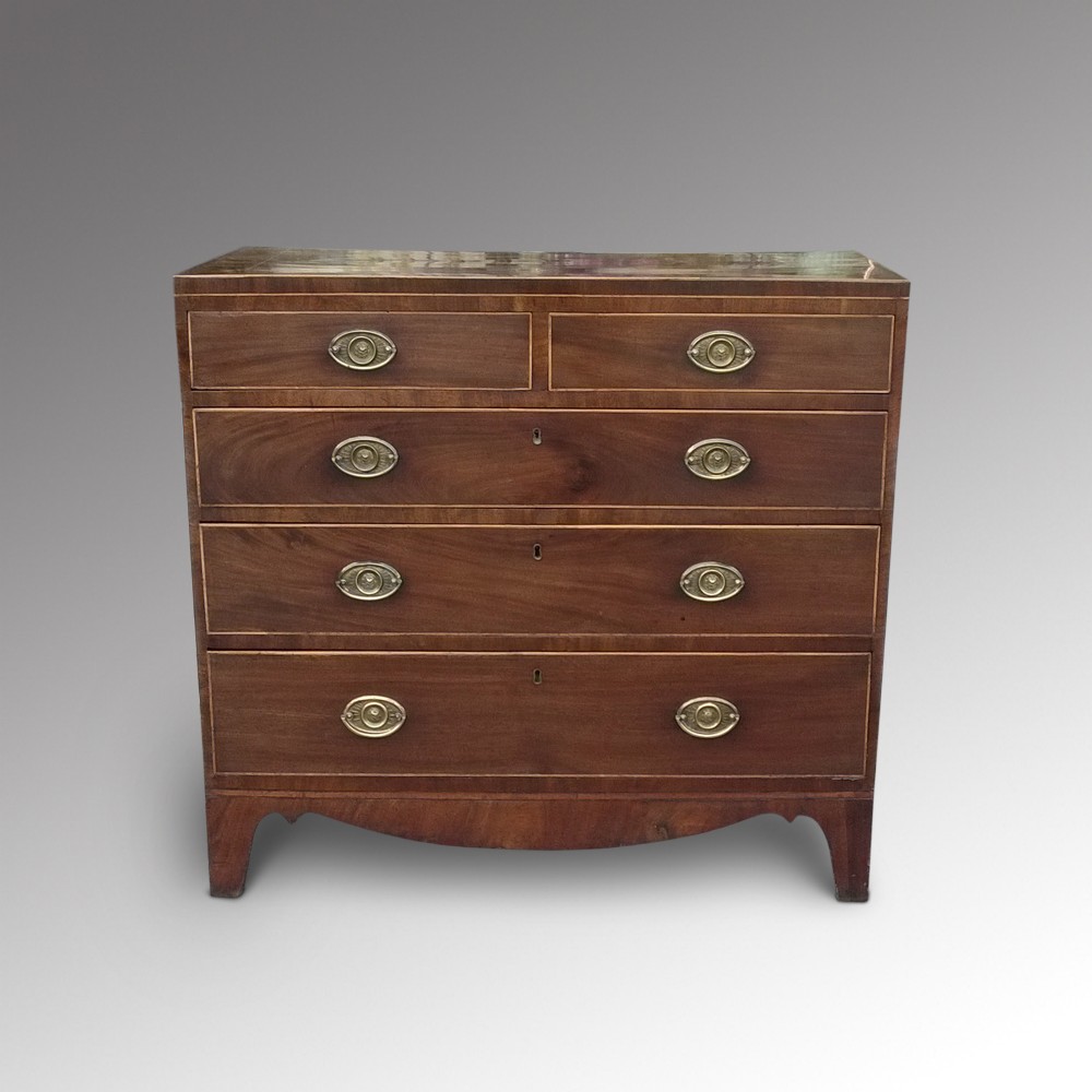 Regency mahogany chest of drawers