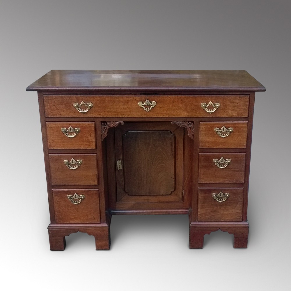 George II Mahogany Kneehole Desk