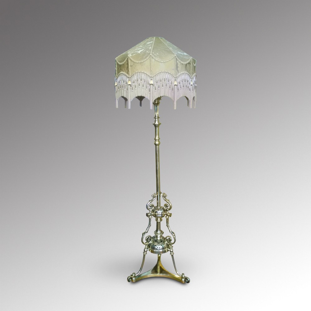 Late 19th Century Brass Candle Stand
