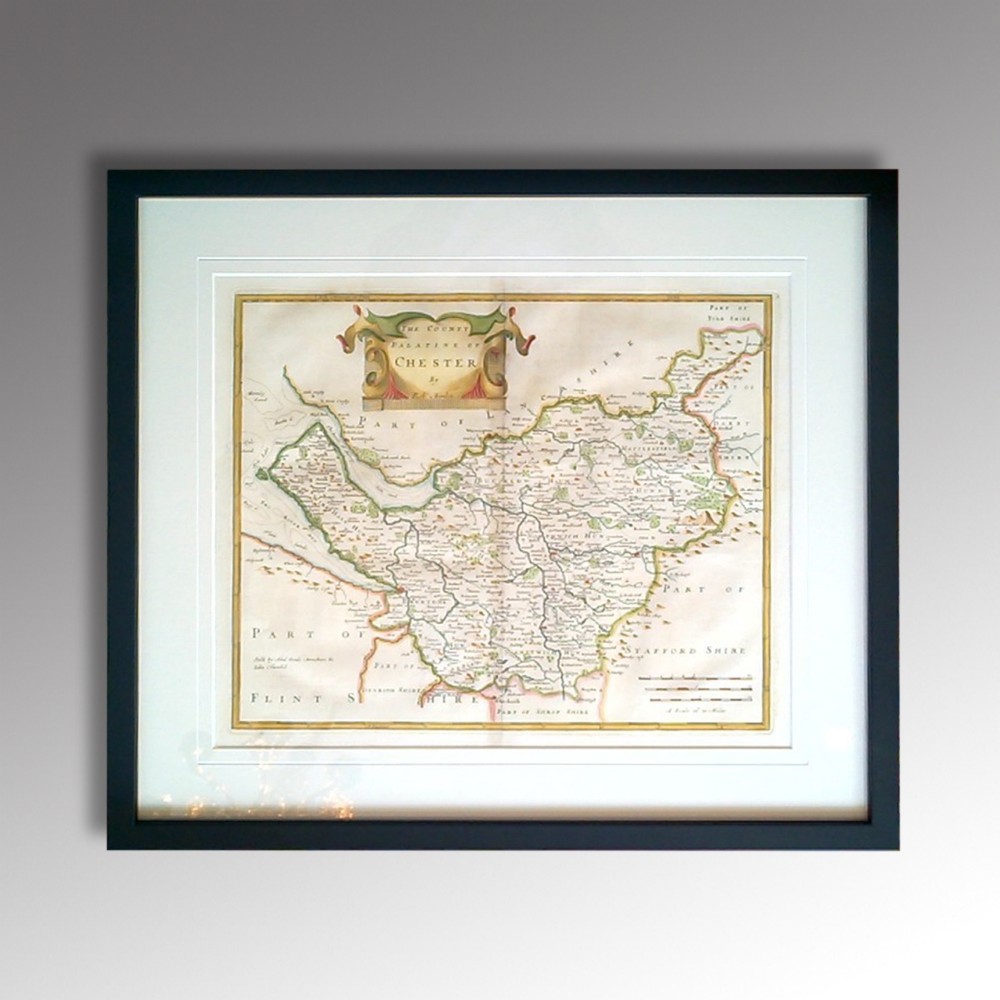 Map of The Palatine of Cheshire c1695