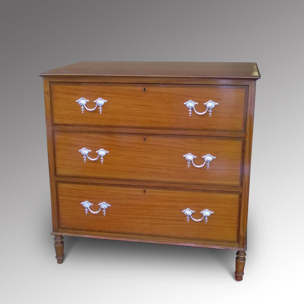 Late 19th Century Satinwood Chest of Drawers