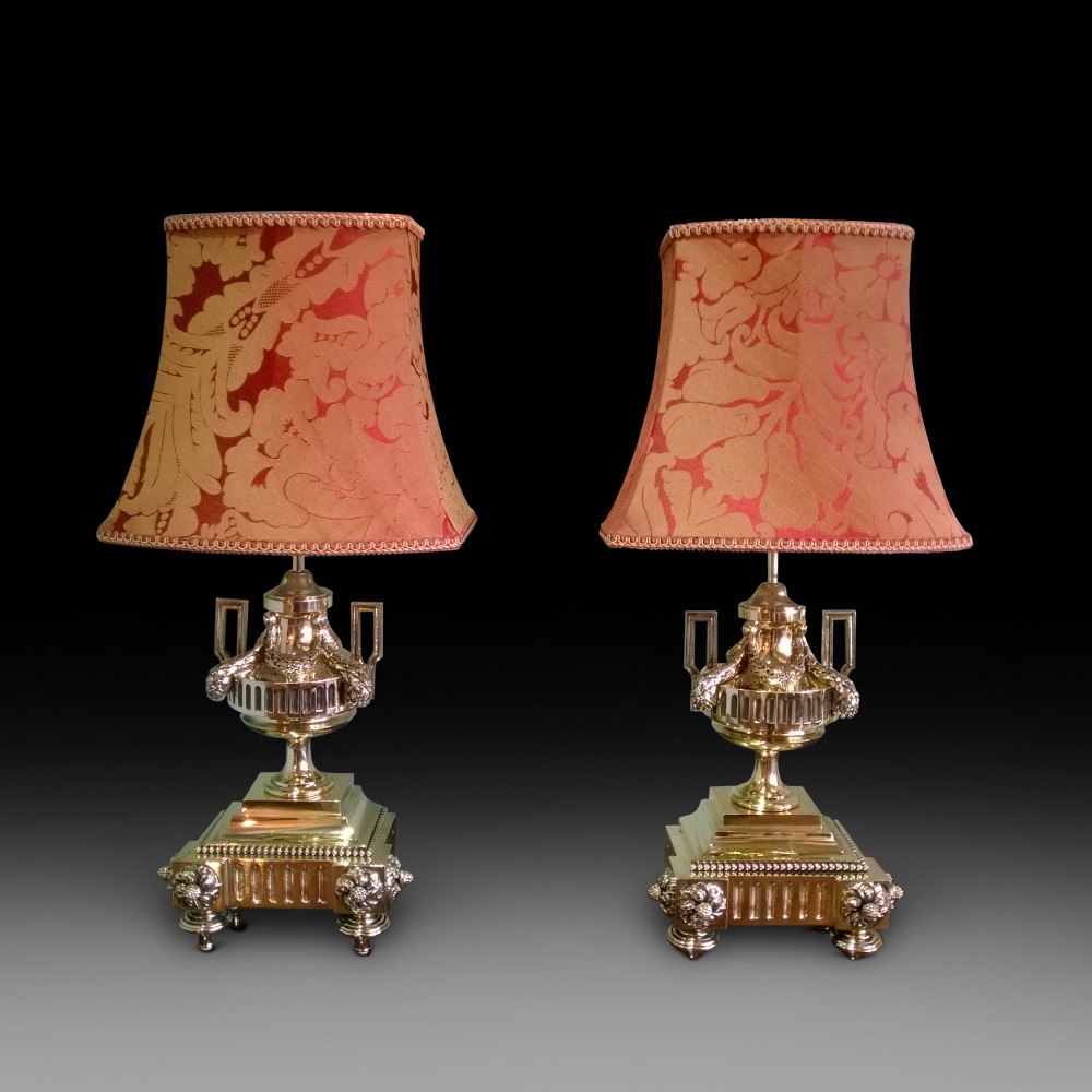 Pair of Late Victorian Brass Lights