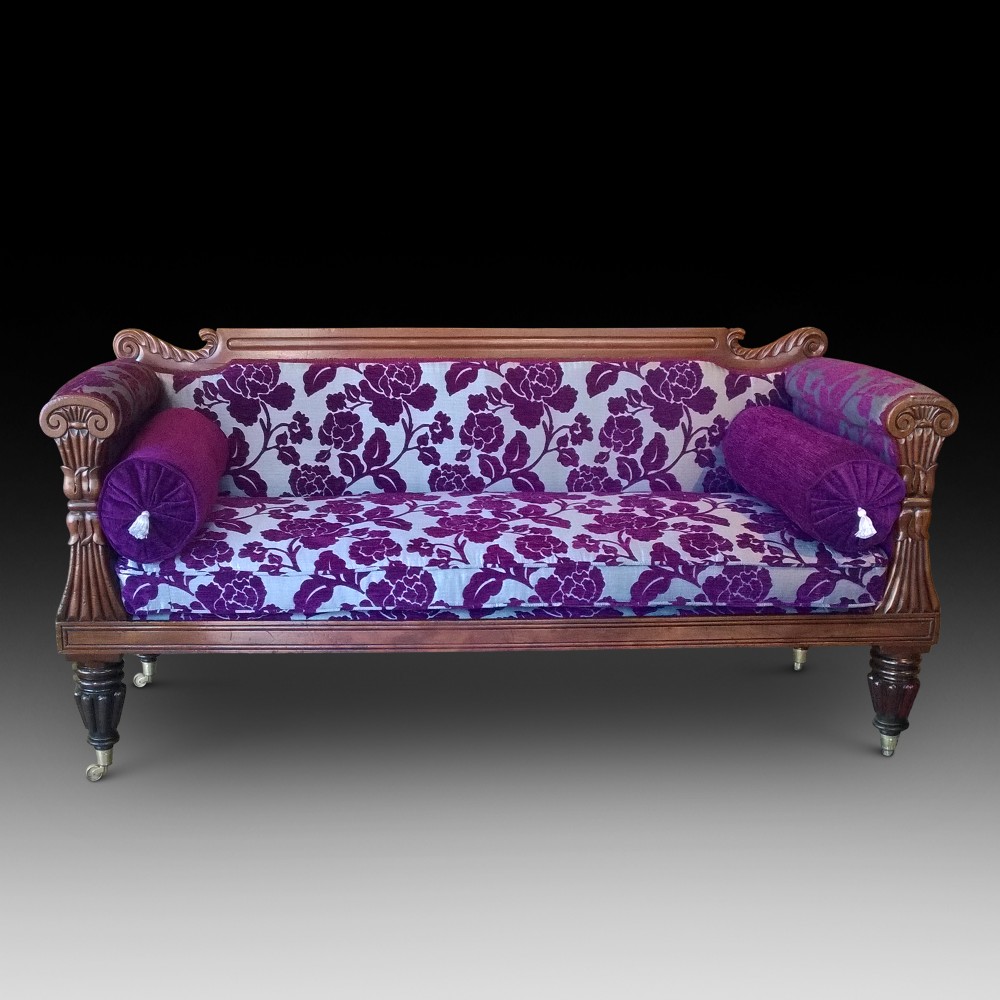 Regency Mahogany Settee